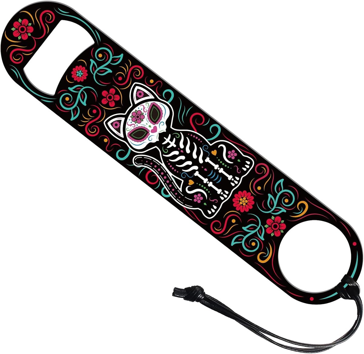 Kat Skelet Bar Blade Flesopener Bierflesopener 178 x 38 mm / 7 x 1,5 inch roestvrijstalen staaf flesopener bar sleutel platte flesopener