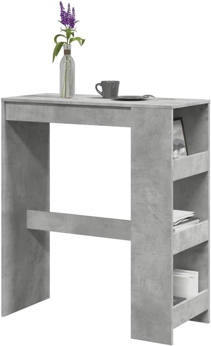Bartafel met Plank - Keukentafel Tuintafel - Gezellig Tafelen - Sterk Duurzaam Houtmateriaal - 90 x 40 x 1035 cm