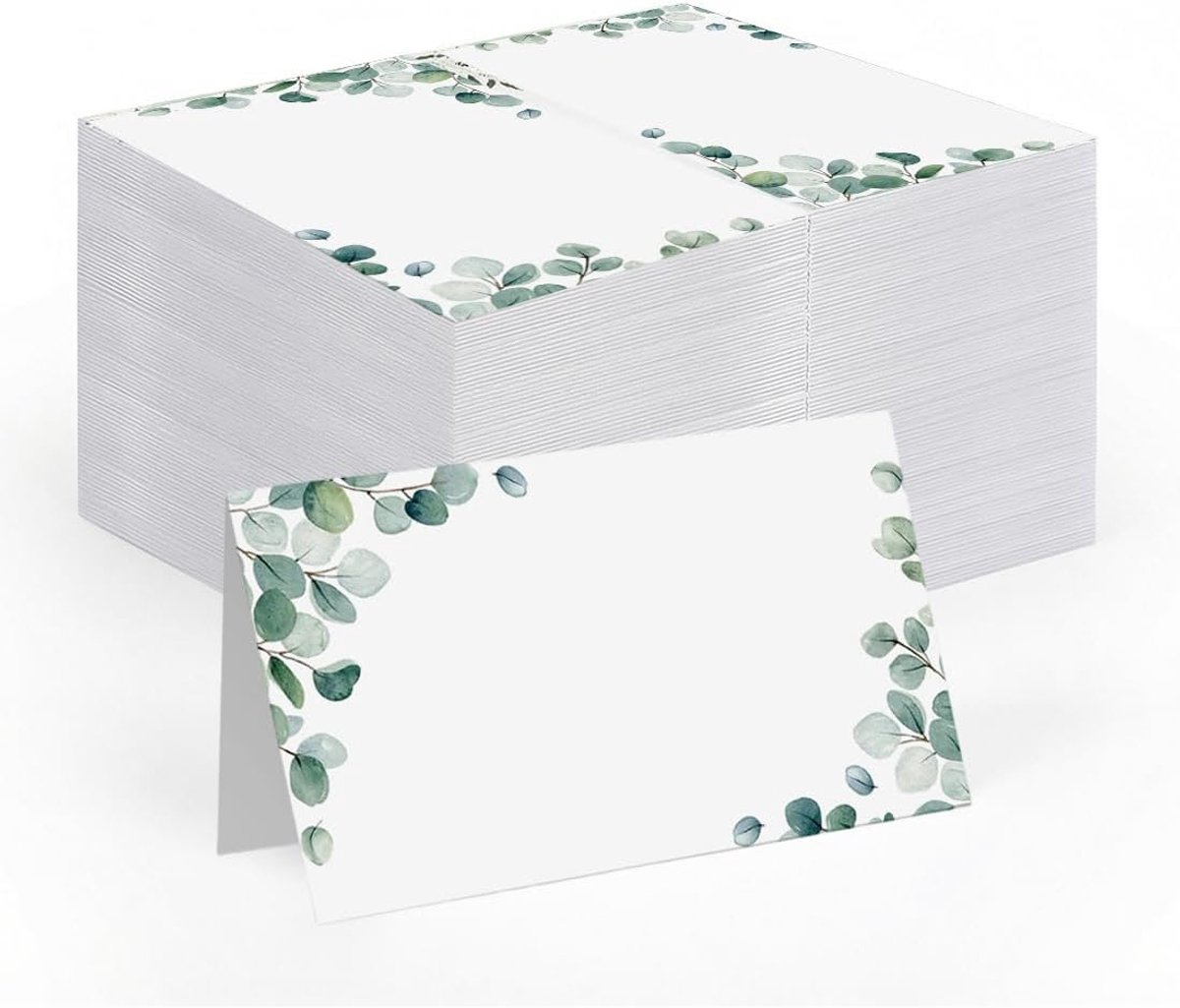 50 stuks tafelkaarten voor bruiloft, elegant design, naamkaarten om te schrijven, tafeldecoratie, kaarten (voor bruiloft, verjaardag, vormsel, communie, doop, feest enz.)