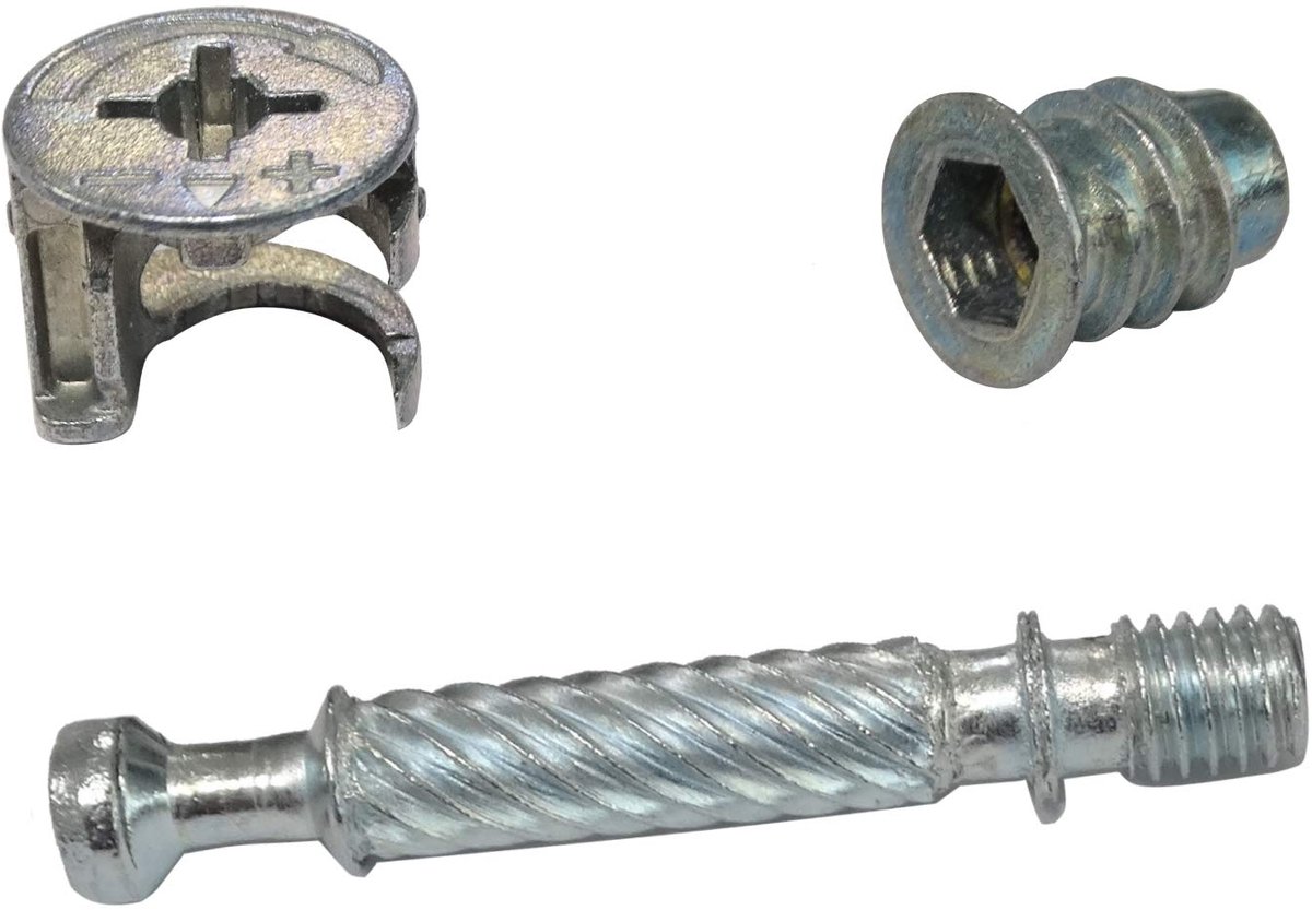 C41554 30-delige set met bouten en beslag voor montage van Rastex plaat 18 mm