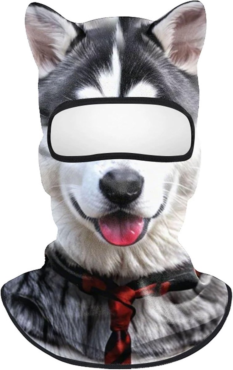 3D dierenskimasker met oren, bivakmuts met oren, dierengezichtsmasker, zomer-gezichtsmasker, ademend, volgelaatsmasker voor festivals, raves, skiën, motorrijden