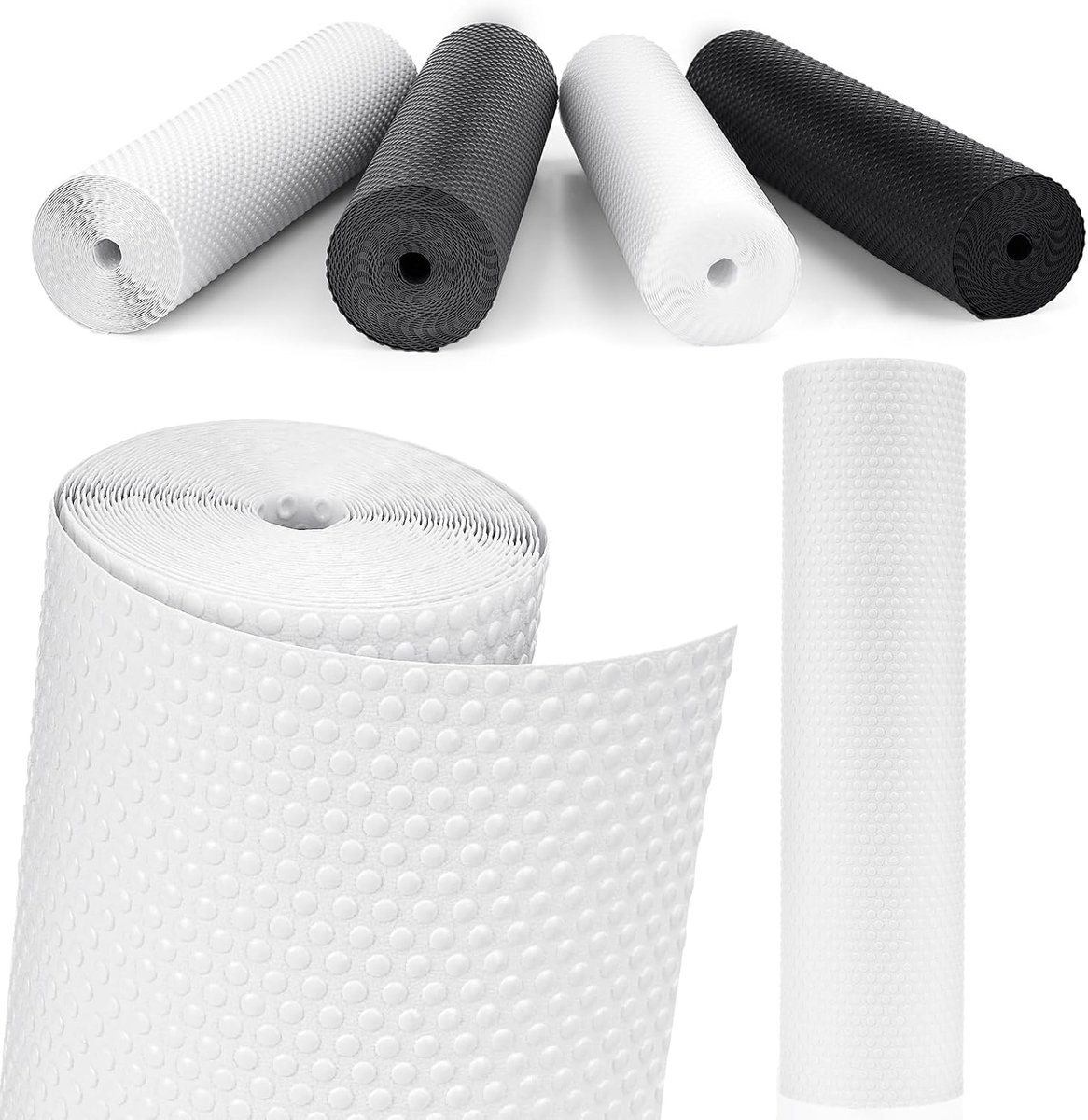 Lade Mat, Anti-Stick Keuken Lade Mat, Anti-Slip Mat Waterdichte Koelkast Voering (Wit/50cm x 610cm)