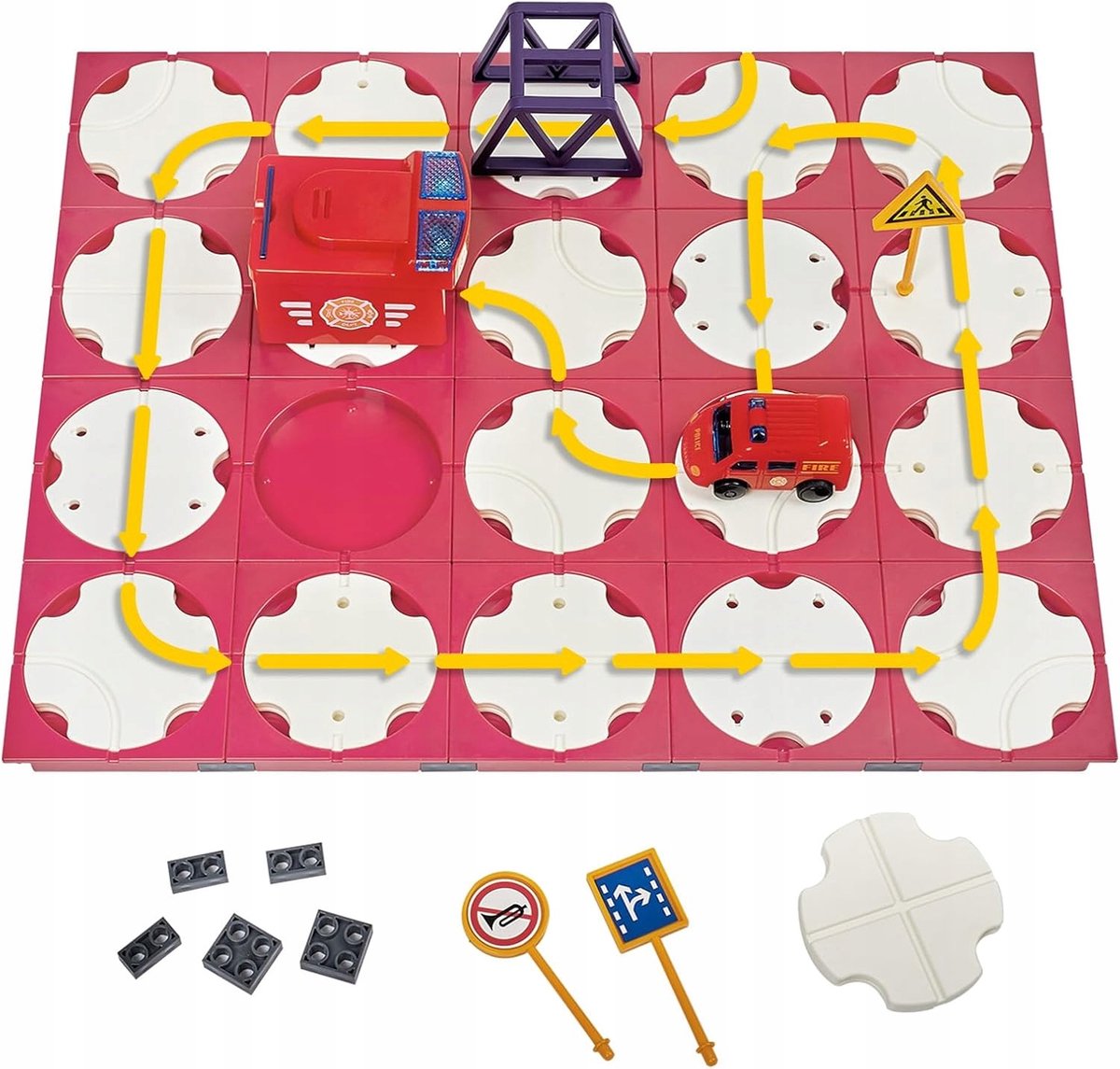 Merkloos Puzzel Autoracebaan met Geluidseffecten en 20 Puzzels