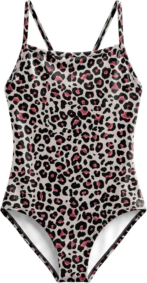 WeVSwe Badpak voor kinderen, meisjes, eendelig, leuk voor kleine kinderen, zwempak, mouwloze bikini, kinderbadmode, 2-10 jaar