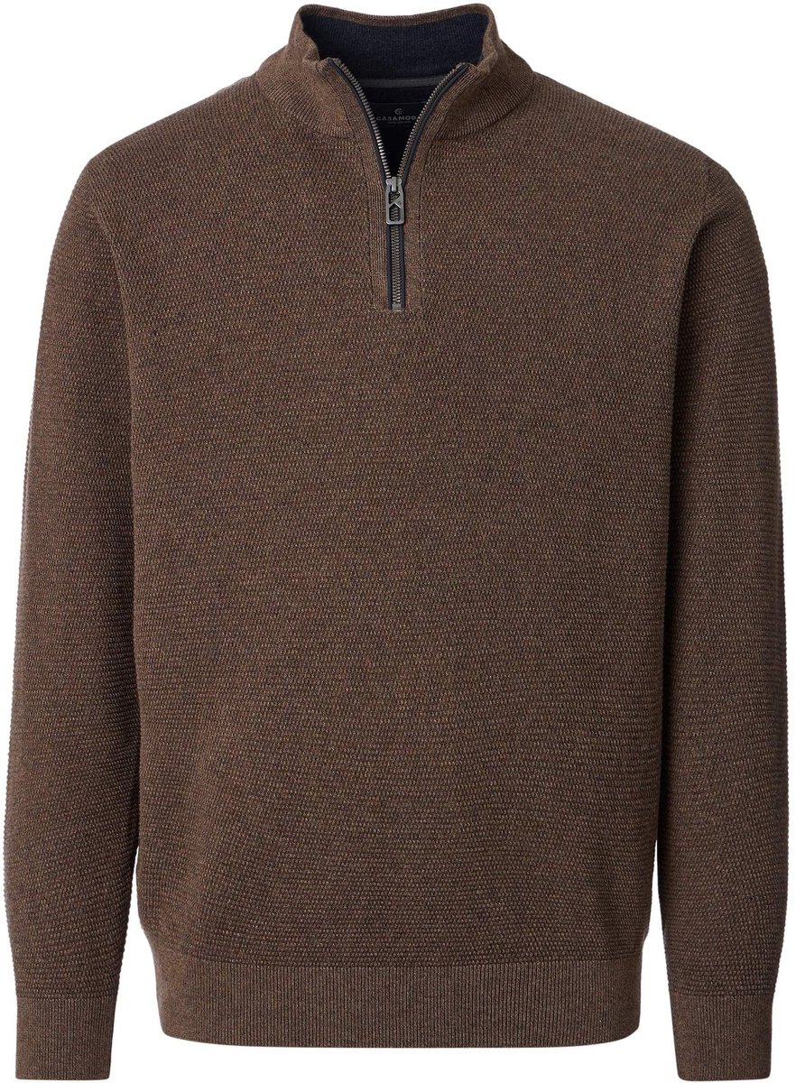 CASA MODA comfort fit schipperstrui - bruin