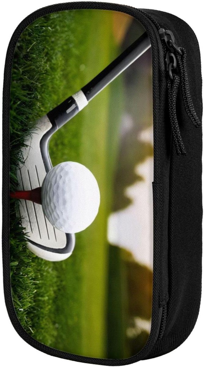 Etui met Grote Capaciteit - Pennenzak Pennenbakje - Briefpapier Organiseren - Golfbal Ontwerp - 21 x 10.5 x 5 cm