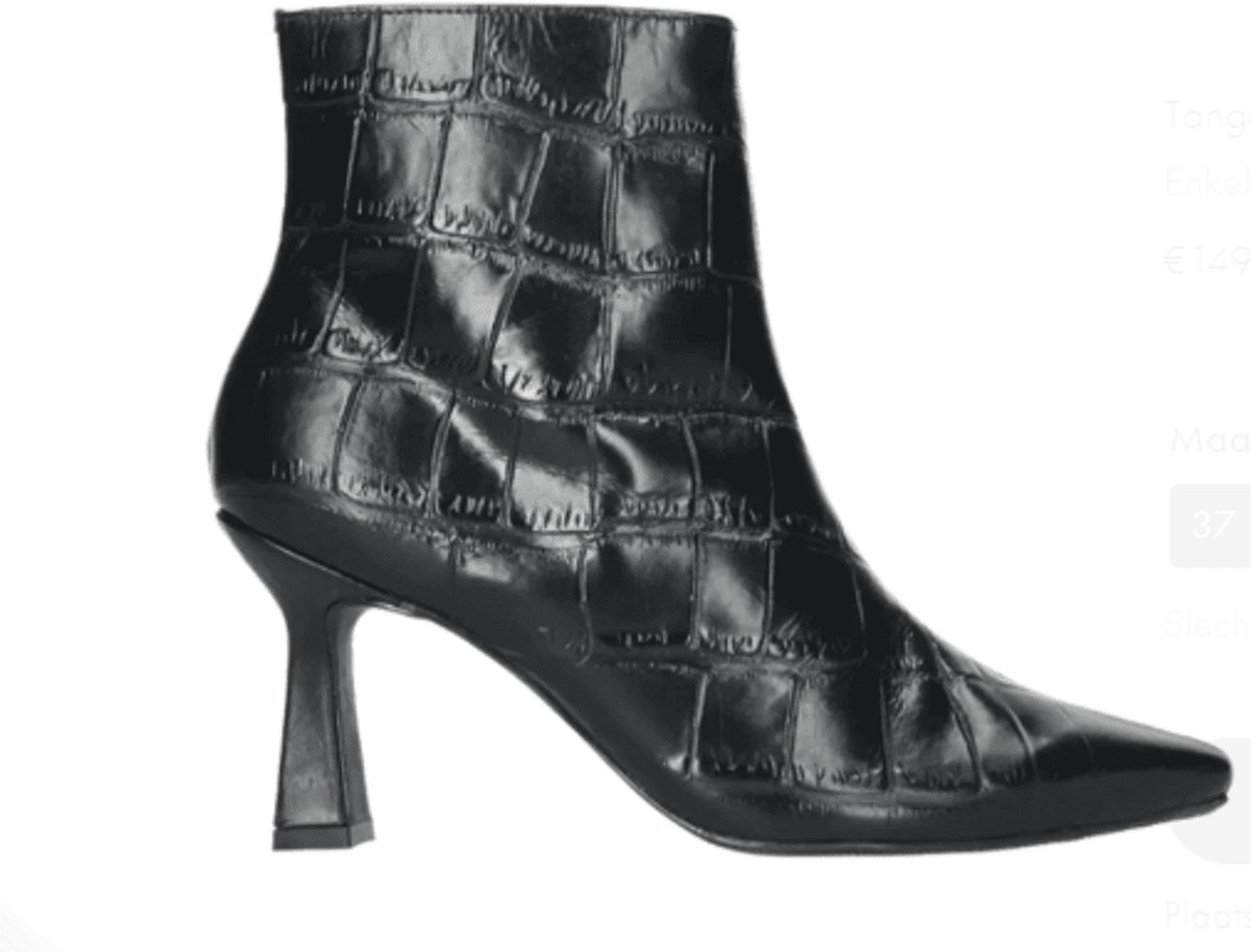 Tango Dames Enkellaars Jude | Zwart | Maat: 40