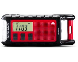 Midland ER300 PRO Bluetooth Emergency Radio C1663 Dynamo Zaklamp BT-speaker Zonnecel - Noodradio