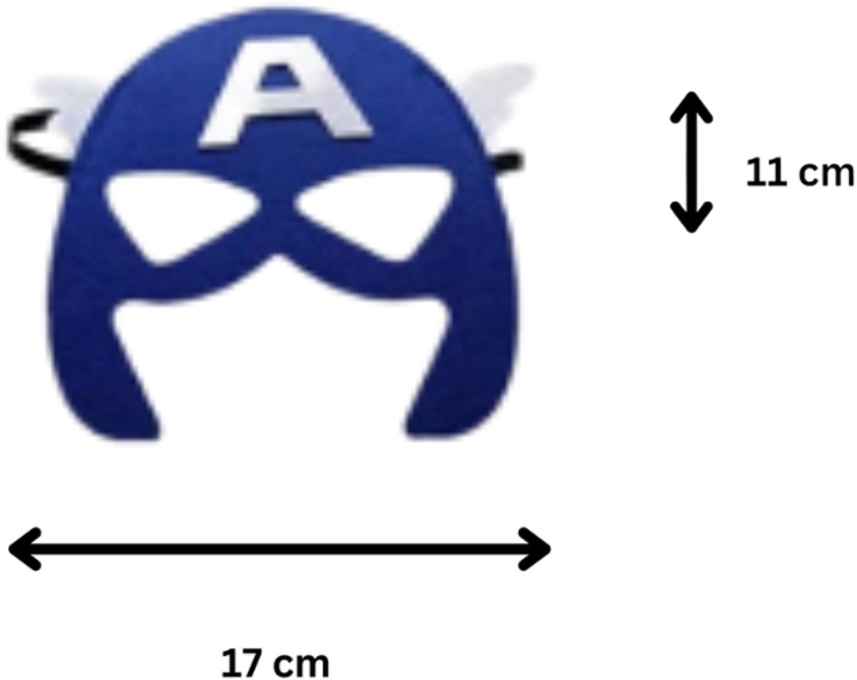 Joya Kids® Sterren Superheld Cape en Masker Set | Superhelden Verkleedpak | Held met Schild Kostuum | Cape | Masker | Verkleedkleding Jongens | Carnaval | — afbeelding 5