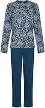 Pastunette - Nordic Bloom - Pyjama - Katoen - Interlock - Blauw - Maat 42