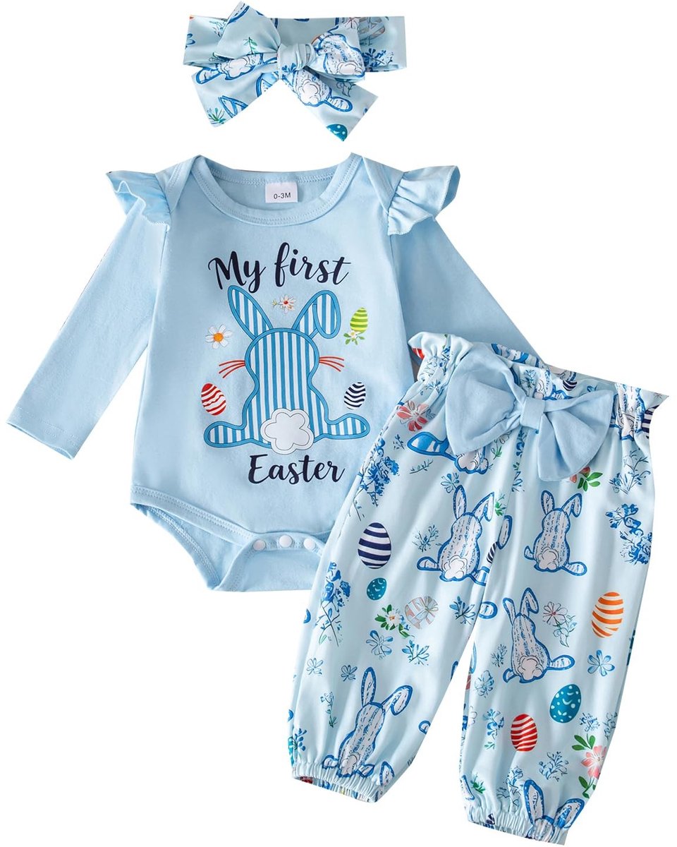 SolidKeus - 3-delige Baby Romper Set met Hoofdband en Broekjes