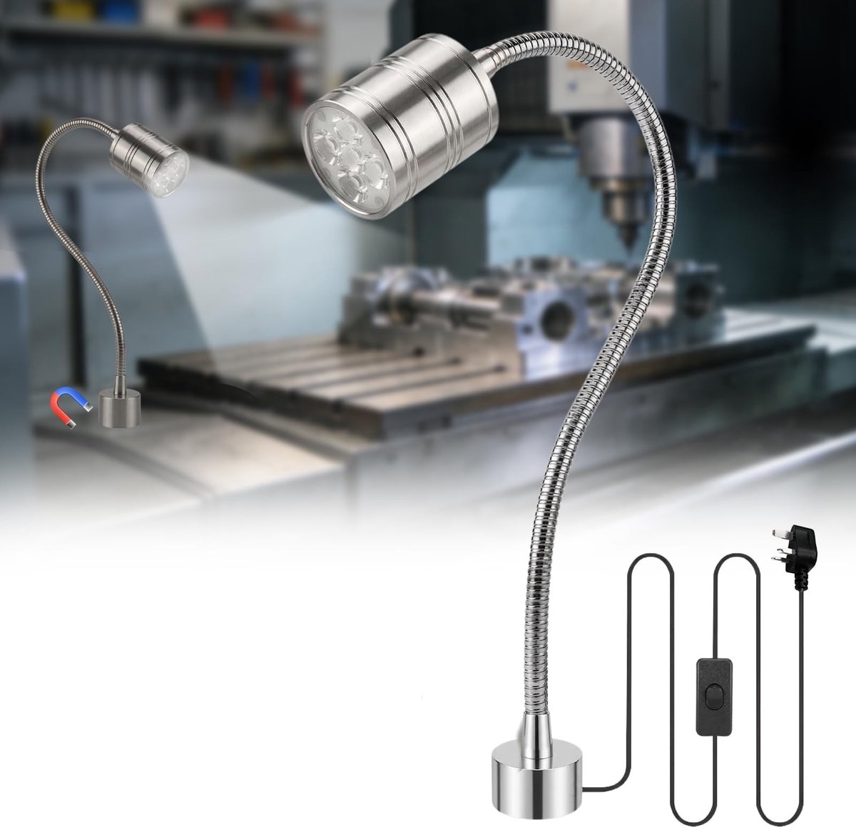 SolidKeus - Magnetische Werkverlichting 10W met Flexibele Slangarm
