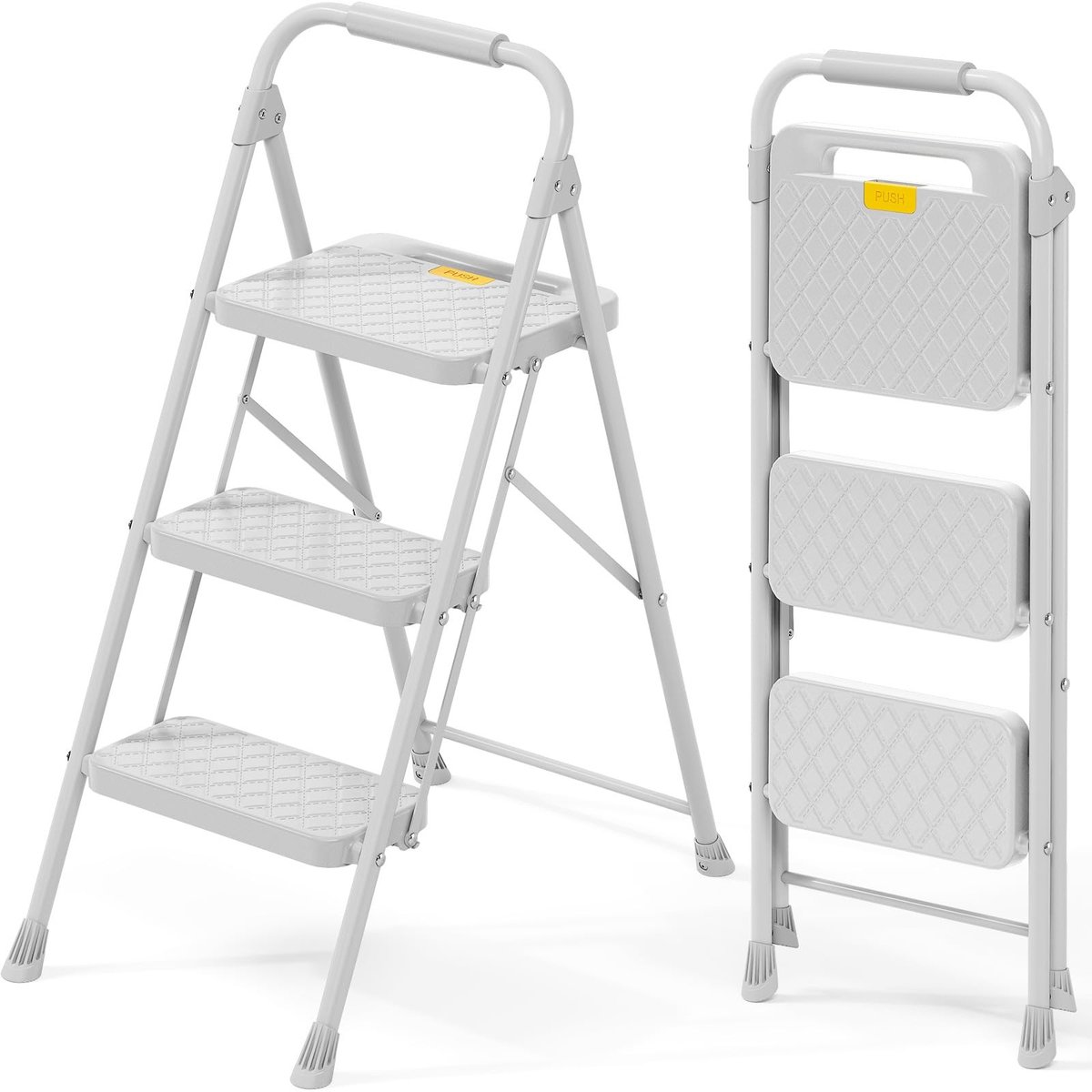 SolidKeus - Inklapbare Trapladder met 3 Treden en Antislip