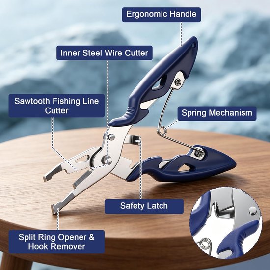 SolidKeus - Set van 250 Splitringen voor Vissen - Inclusief Tang van Solidkeus — afbeelding 3