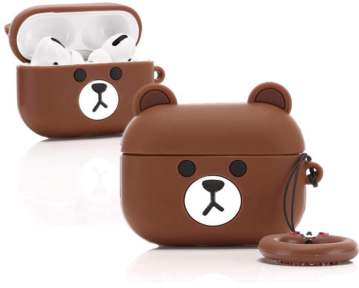 SolidKeus - Silicium Hoes voor Airpods Pro en Pro 2 met Kawaii Ontwerp
