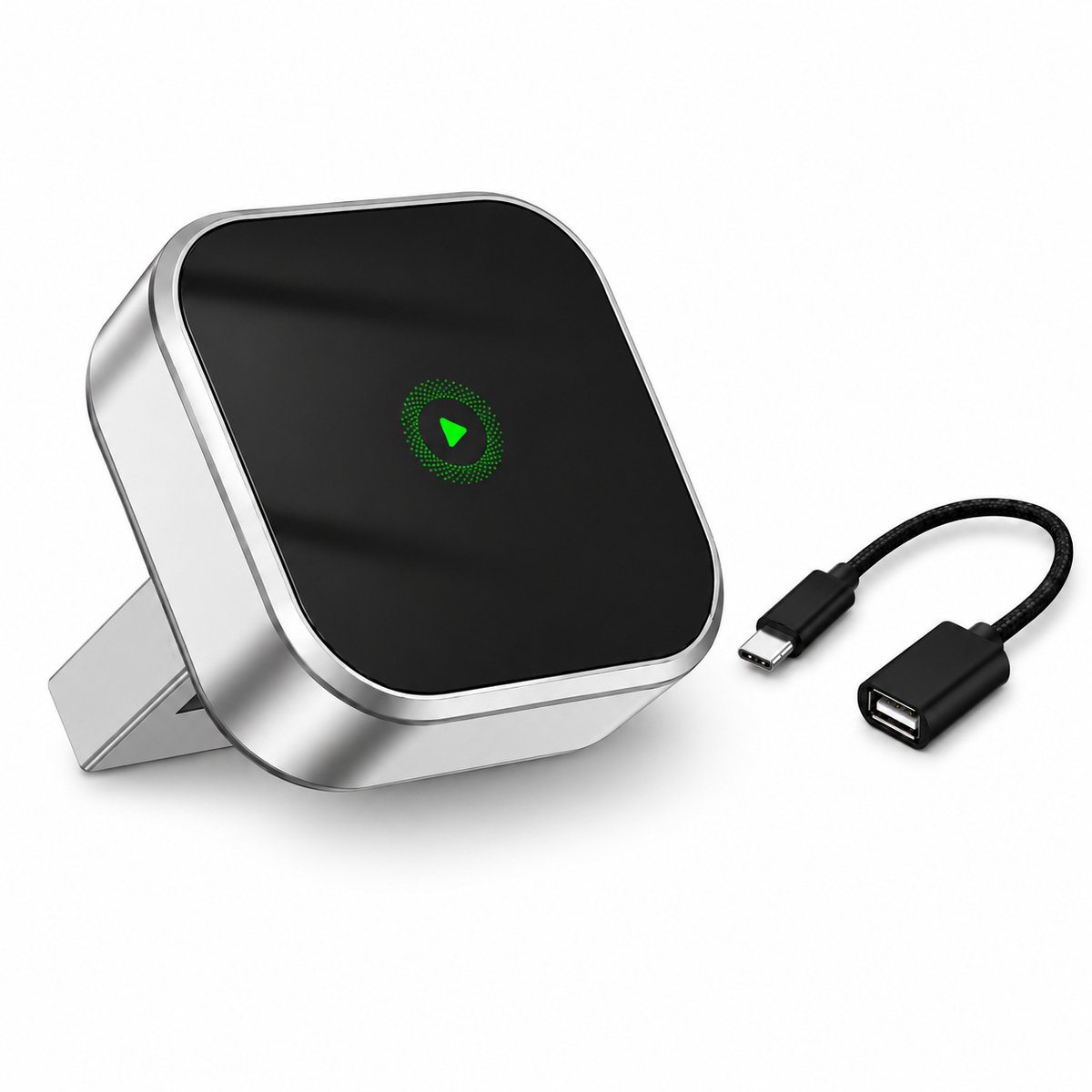 Draadloze CarPlay Adapter - 2-in-1 Wireless CarPlay & Android Auto - Plug & Play