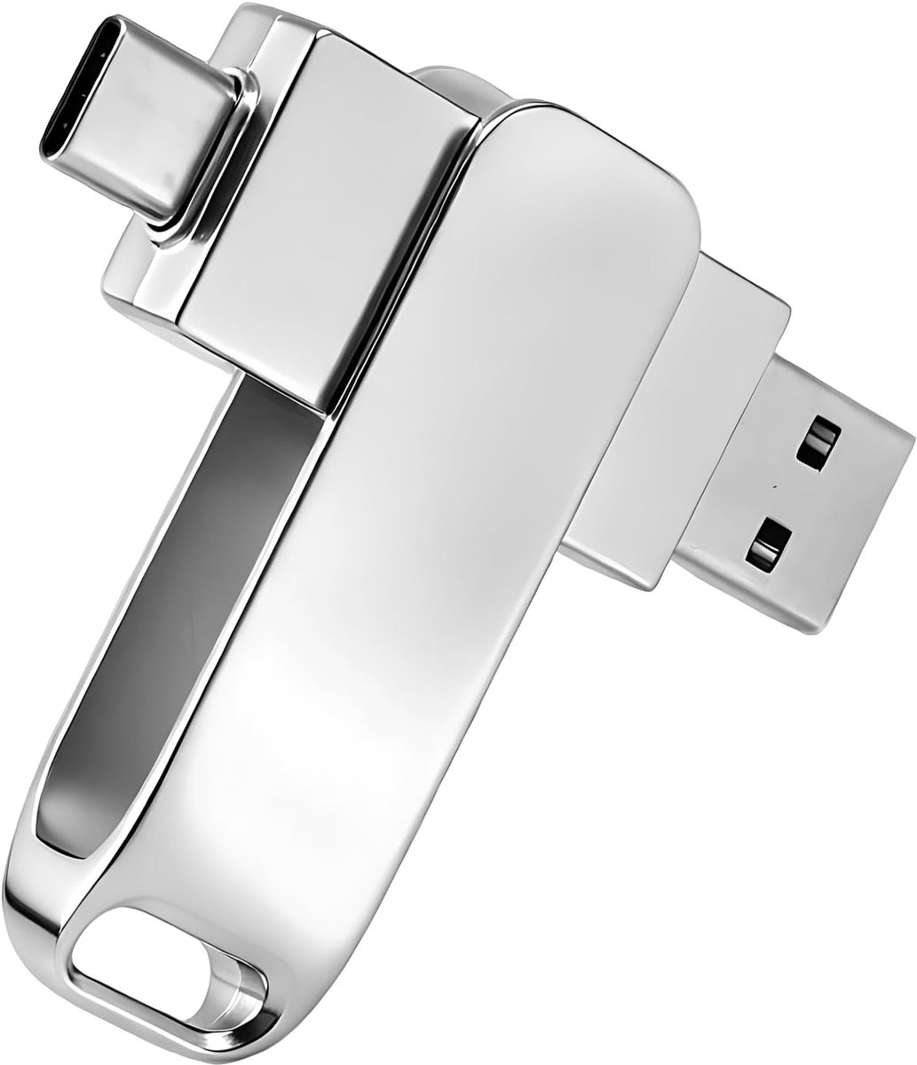 USB-stick, 16 GB, dubbele aansluiting, USB C en USB 3.2, USB-stick type C met overdrachtssnelheid tot 200 MB/s, compatibel met smartphone, tablets, Mac en pc