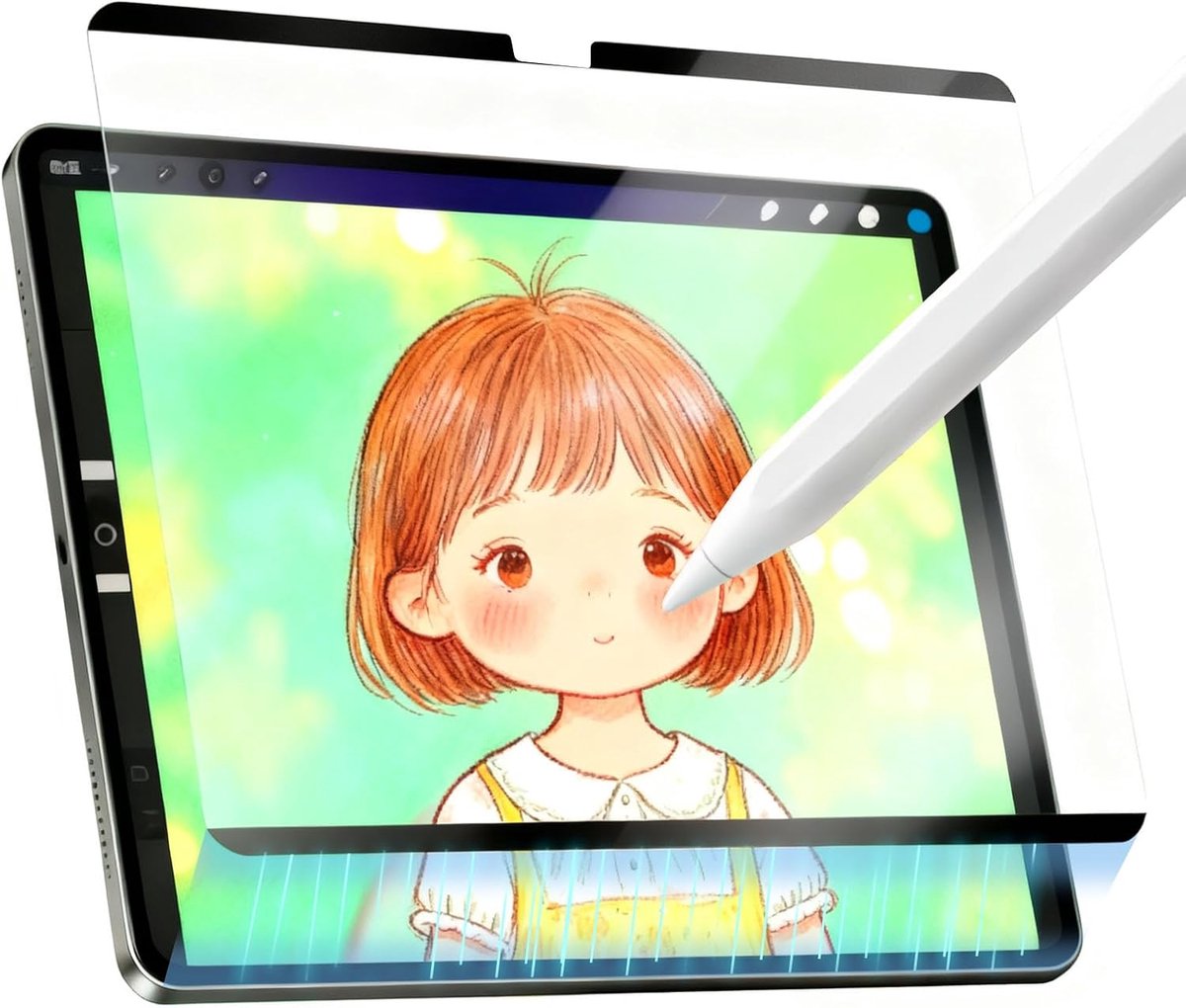 1 stuk magnetische beschermfolie voor iPad 10 2022/iPad 11 2025, herbruikbare en afneembare folie, mat, 10,9 inch om te schrijven en te schilderen