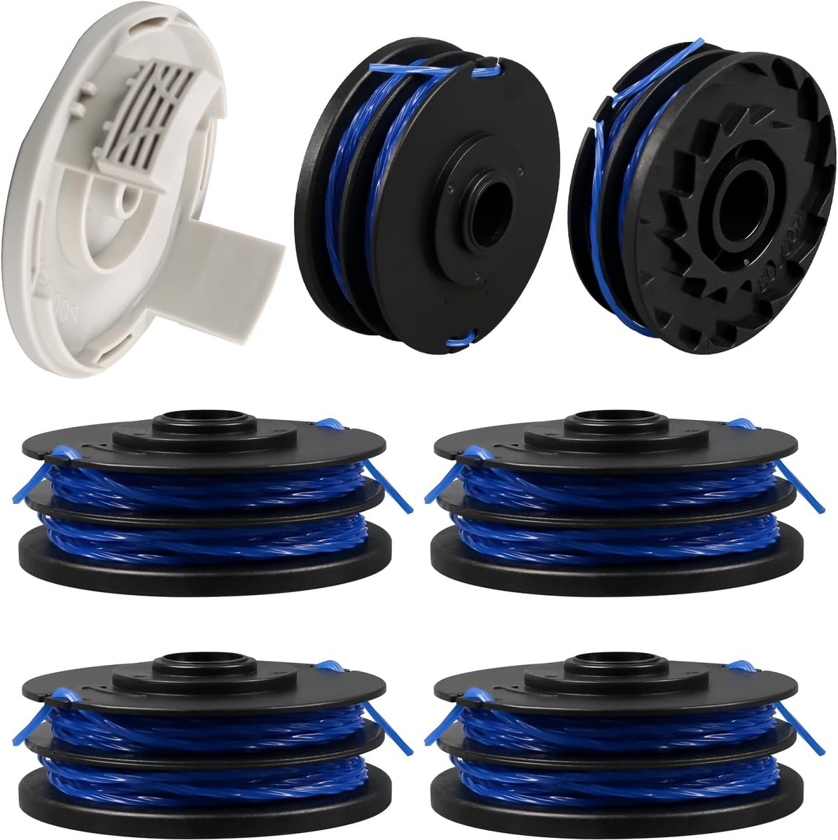 Trimmerspoel lijn voor Ryobi grastrimmer, vervanging van grastrimmer spoel, 1.6mm 8.3m spoellijnen voor Ryobi RLT4027, RLT4125, RLT5027, RLT6030, RLT5127, RLT6130-5132002670 (6