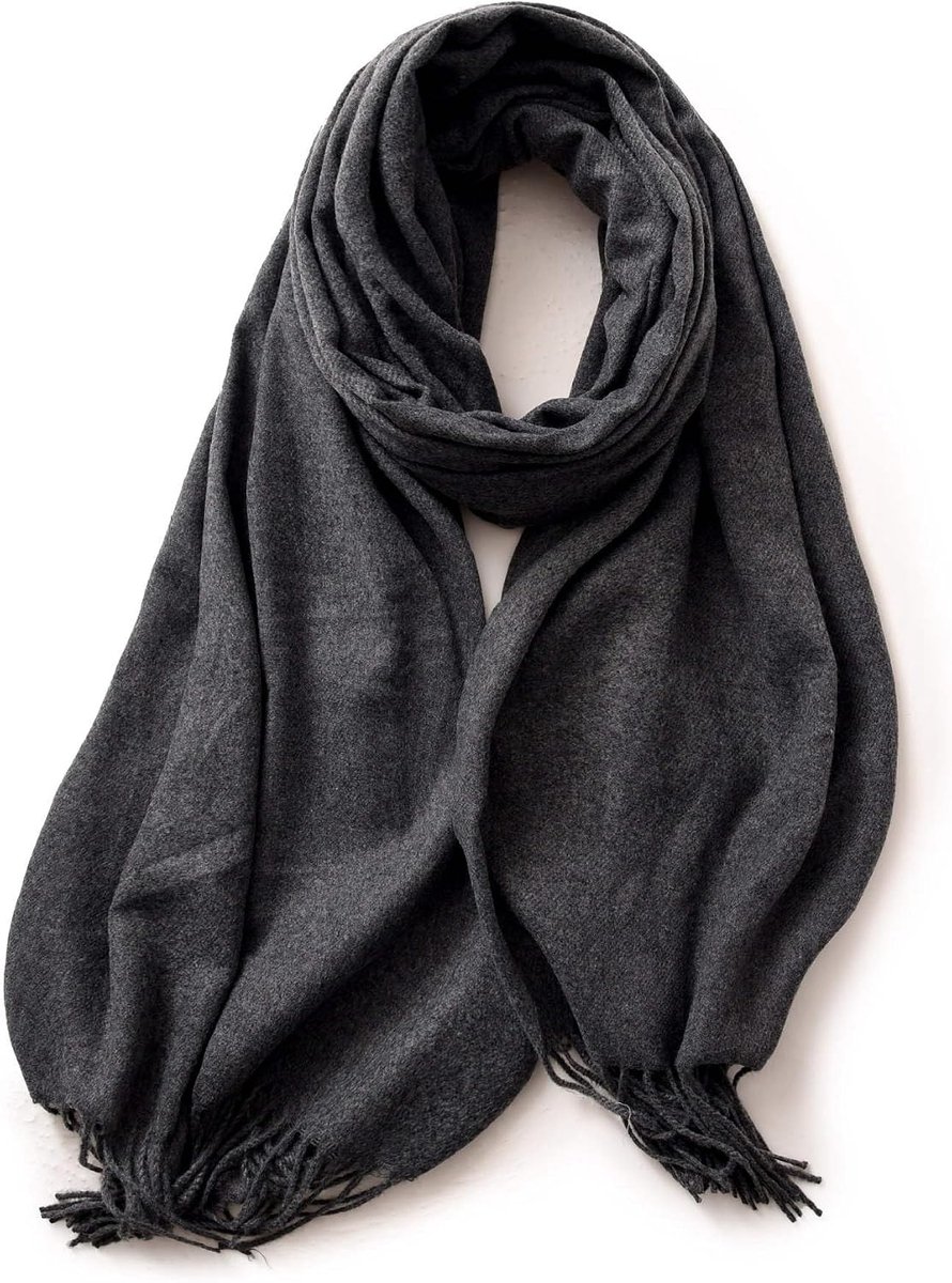 XXL Sjaal voor Dames & Heren - Kasjmier & Merino Gevoel - Super Zachte Pashmina 180x65 cm voor Winter & Herfst - Elegante Omslagdoek, Stola voor Bruiloft & Feest
