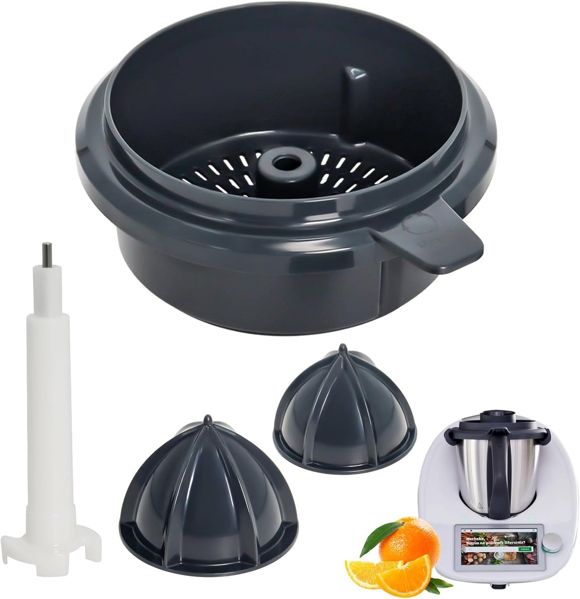 Accessoires voor Sapcentrifuge Compatibel met Thermo-mix TM6 en TM5 - Citruspers voor Alle Soorten Citrusvruchten - Accessoires voor Thermo-mix