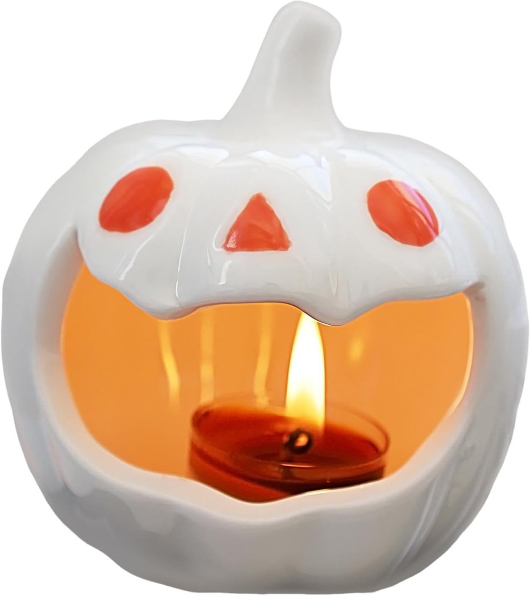 Waxinelichthouder Gotische Keramiek Pompoen Theelichtstandaard | Halloween Vintage Kaarsenhouder Voor Feestbijeenkomst Schouw Openhaard Eetkamer Slaapkamer Entree Vensterbank