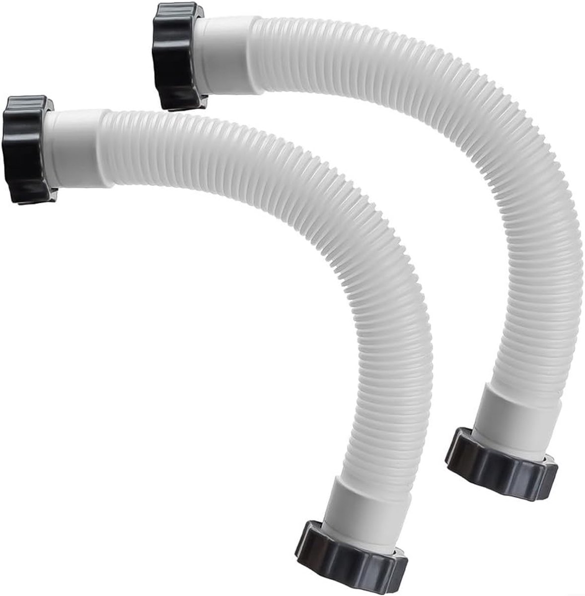 2 stuks zwembadslang 11535 voor Intex 28647EG, zwembadpomp slangconnector, zwembadslang met moeren set, pompslang flexibele waterslang 16 inch