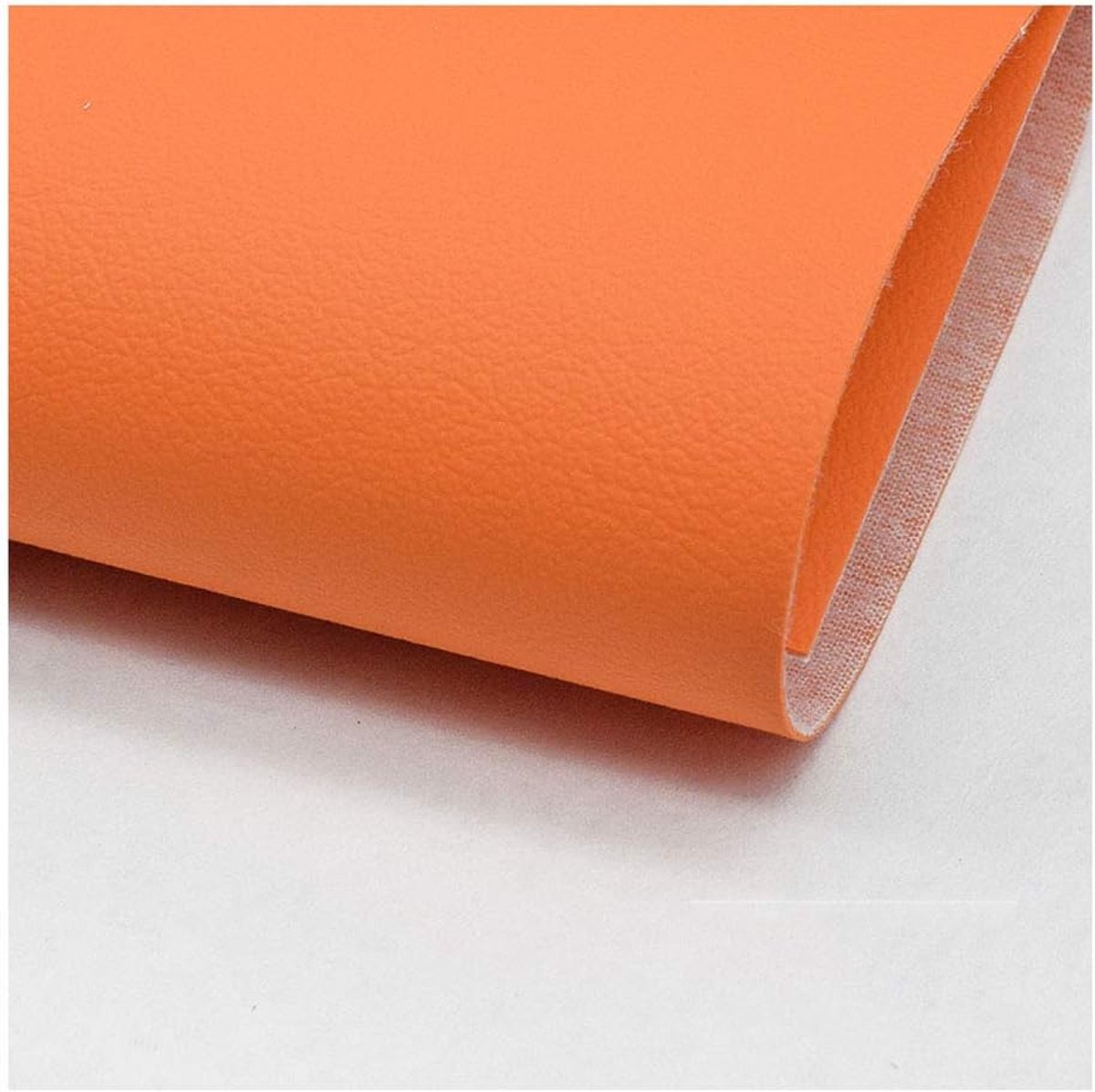 Wangk Kunstleer Kunstleer Kunstleer Kwaliteit Hard Dragen Nieuwe Zachte Textuur Voel Kunstleer PU Materiaal Bekleding Getextureerd Materiaal Voor Bekleding Kunstleer Auto Materiaal-Oranje 1.38x4m