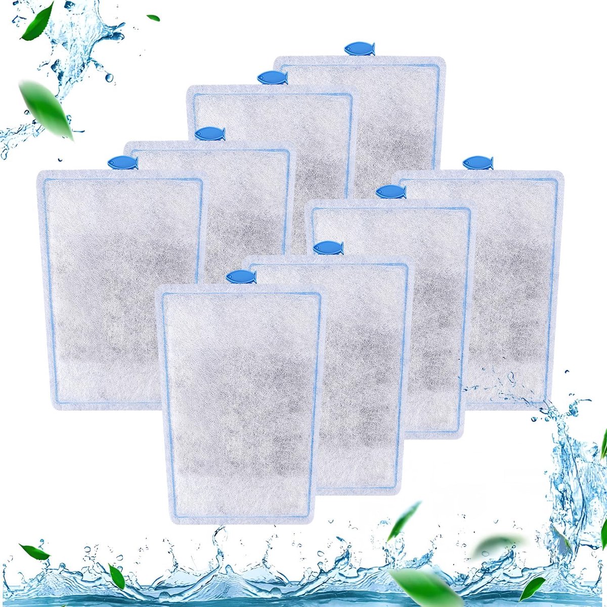 12 stuks filterpads voor Tetra EasyCrystal filterpakket 250/300, filterpads voor Tetra EasyCrystal binnenfilter, filtermateriaal met actieve kool