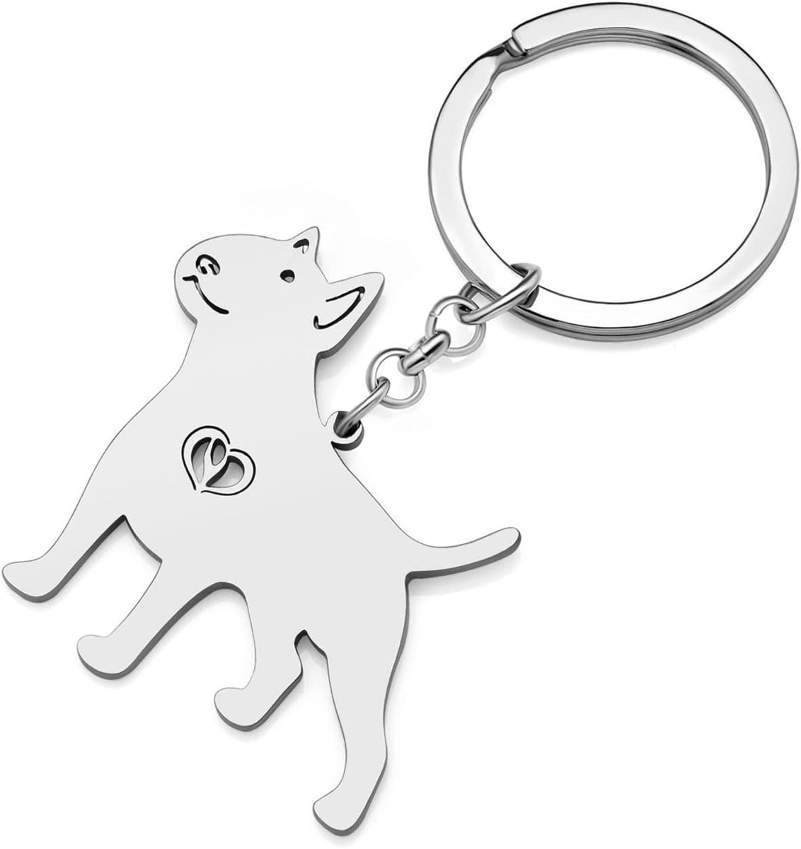 18K Goud Verzilverd Leuke Hond Sleutelhanger Sleutelhanger Voor Vrouwen Meisjes Geschenken Auto Portemonnee Sleutels Hond Liefhebbers Charms Accessoires
