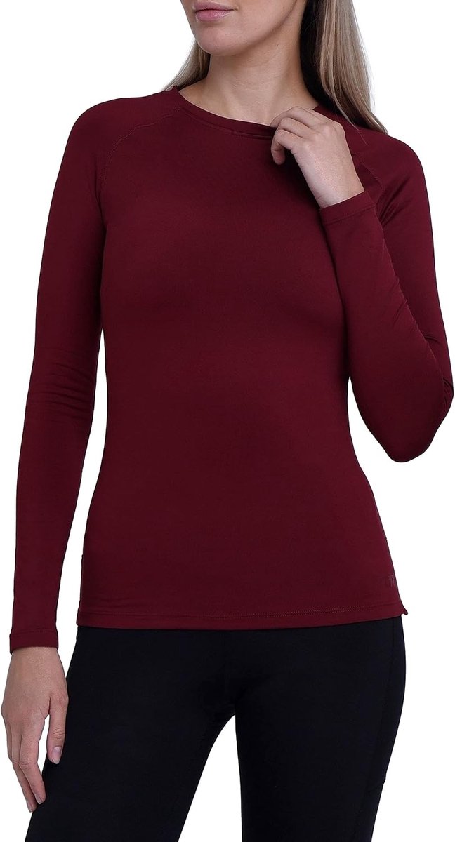 Sportshirt dames lange mouw - Thermisch sport shirt dames - Rekbaar fietsshirt dames - Hardloopshirt basislaag - Training top vrouwen
