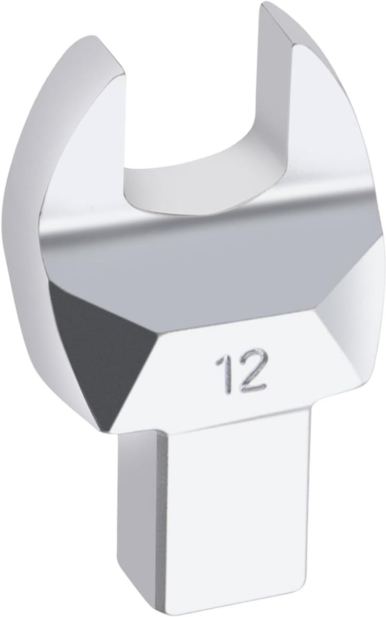 Open-end dopsleutel, koppelsleutel, steeksleutel, 9 x 12 mm, insteeksleutel, verwisselbare momentsleutel, 12 mm