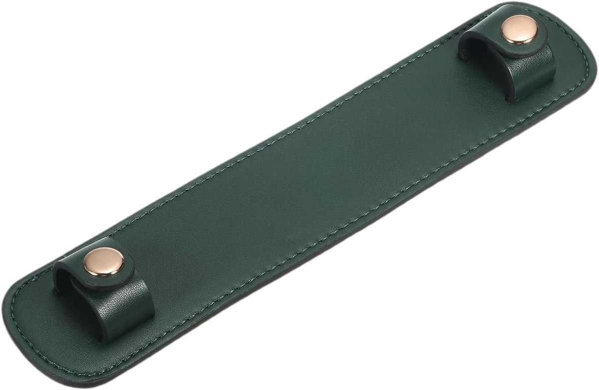 23 x 5 cm Lederen Schouderriem Pad, PU Lederen Rugzak Riem Pads Handtas Riem Protector Afneembare Kussenhoezen voor Tote Tassen Handtas Portemonnee Crossbody, Groen