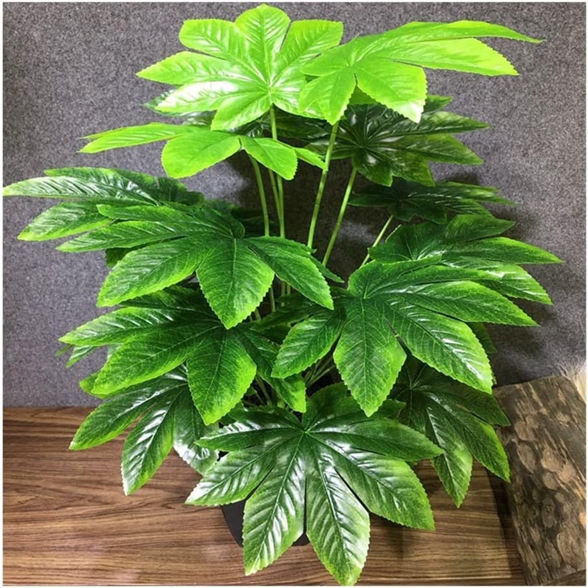 70 cm 18 hoofden grote kunstmatige palm boom tropische monstera plant tak groene plastic bladeren vloer bonsai for thuiskantoor Kunstplant (Color : D)