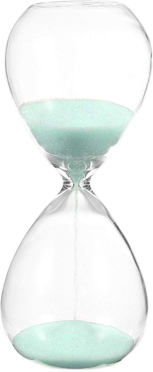 5 minuten zandtimer, zandhorloge, uurglas, zandloper, timer, klok voor woonkamer, thuiskantoor, restaurant, decoratie, lichtblauw