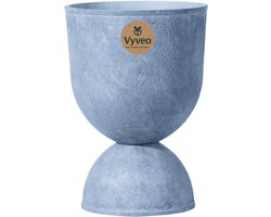 Vyveo - Bloempot Muse - 40x57 - Lichtgrijs (Retro) - Bloempot voor binnen en buiten - Lichtgewicht - Breukbestendig - Vorstbestendig - UV-bestendig