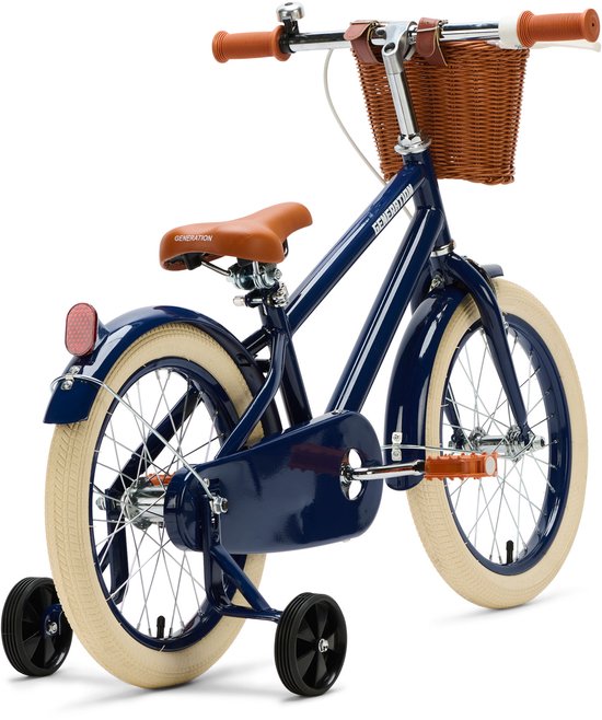 Generation Retro 16 inch Blauw – Kinderfiets met Mandje — afbeelding 3