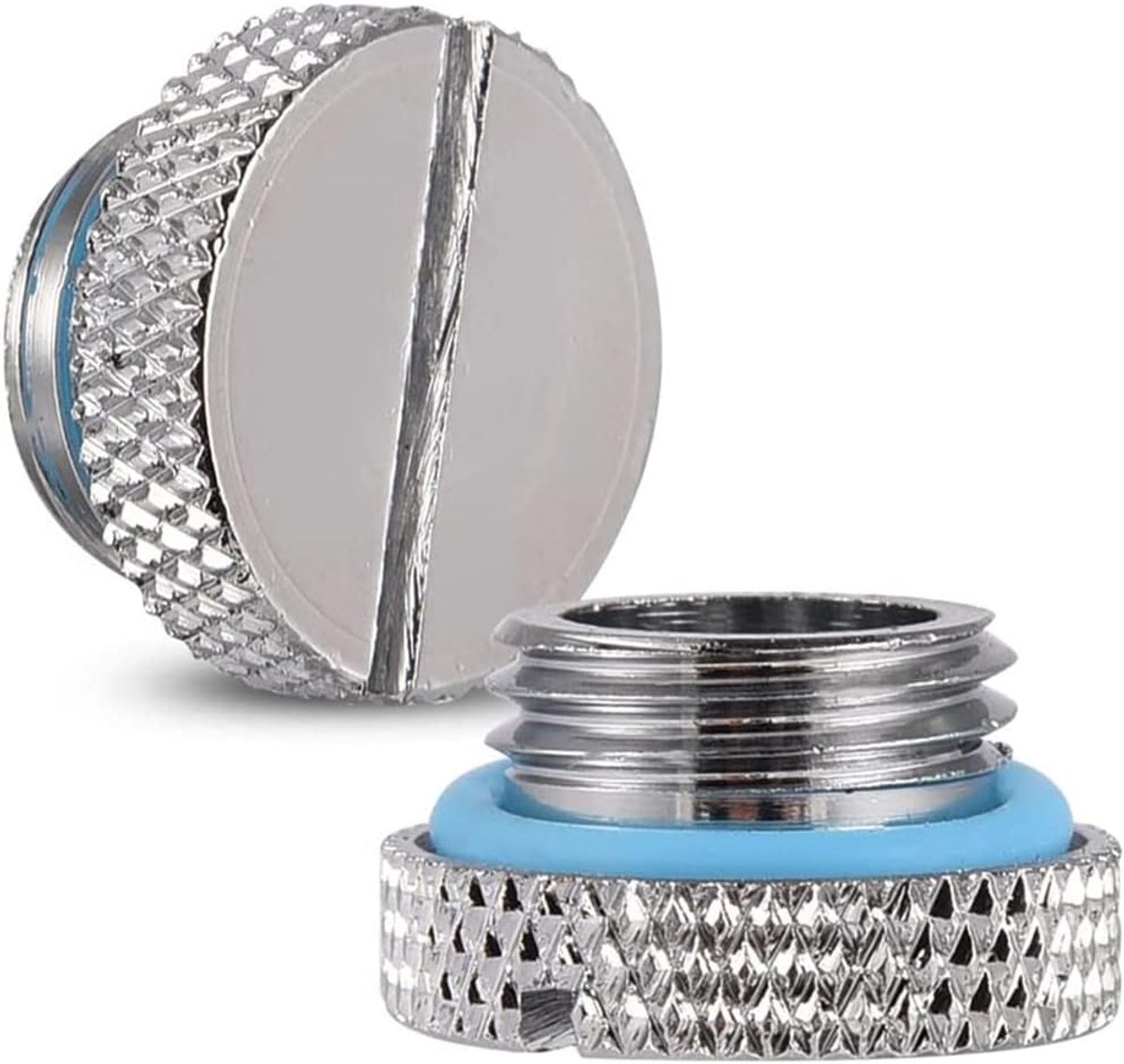 6 Stks Waterkoeling Fitting, Waterkoeling Plug, Messing G 1/4 Draad Schroef-in Water Stopper Plug voor PC Waterkoeling Systeem