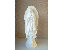 Onze Lieve Vrouw van Guadalupe Beeld 15 cm - Maria Beeldje - Religieuze Decoratie - Wit