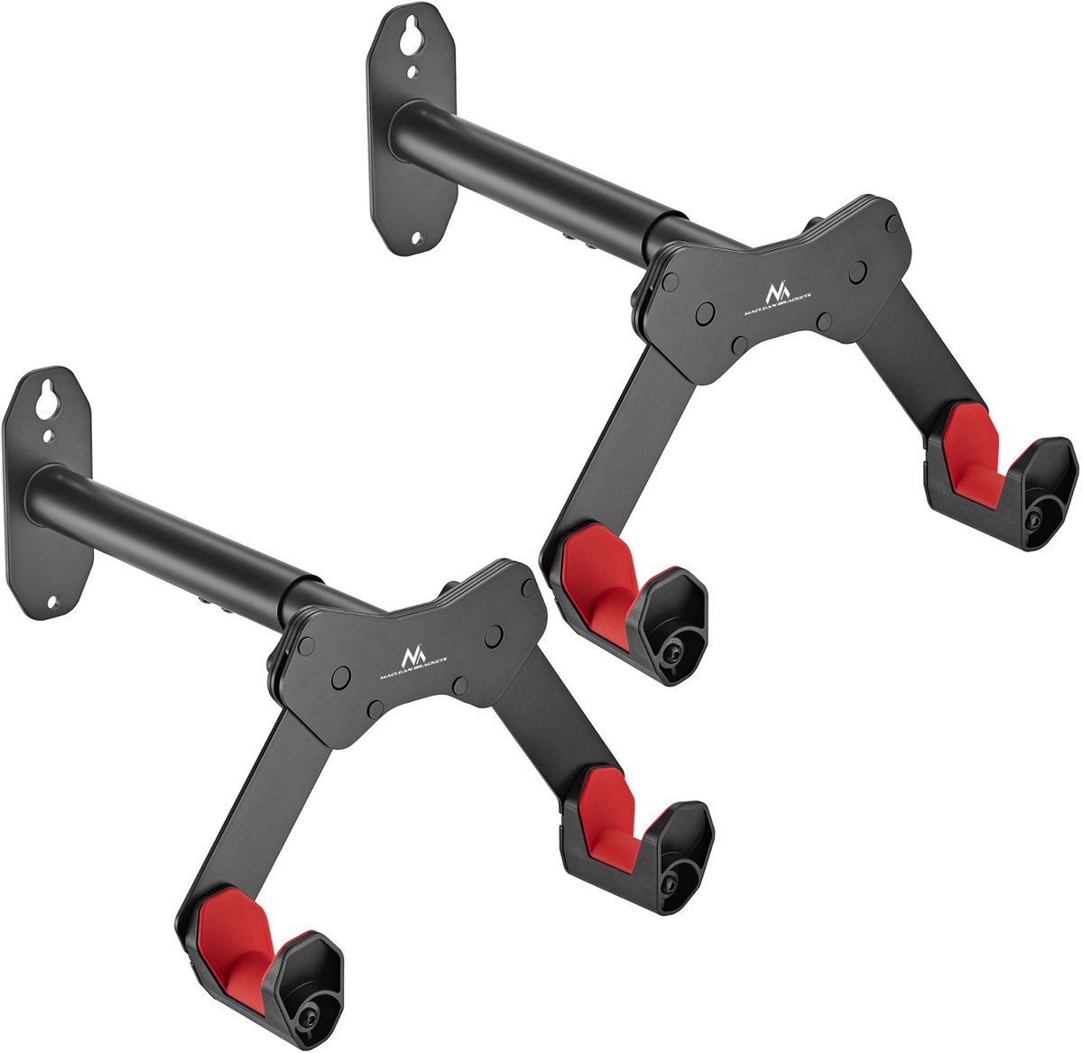 Maclean MC-457 - Fietsenrek 2 stuks - Wandmontage / Ophangsysteem - max. belasting 25kg