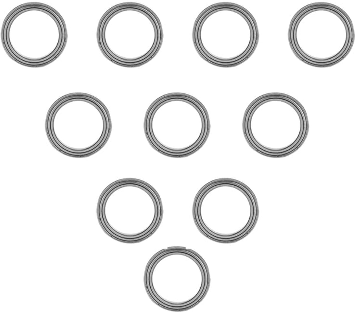 Groefkogellagers, hogesnelheidsstalen machineonderdelen 6704ZZ (20 * 27 * 4 mm) dubbelzijdig lagerstaal afgedichte enkele kolom krachtoverbrengingslagers