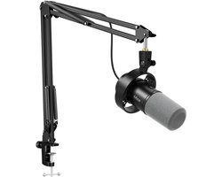 FIFINE K688CT - USB / XLR - Dynamische Microfoon - Met Boom Arm - Streaming - Podcasting - Gaming - Geschikt voor PS4 / PS5 / PC - Zwart