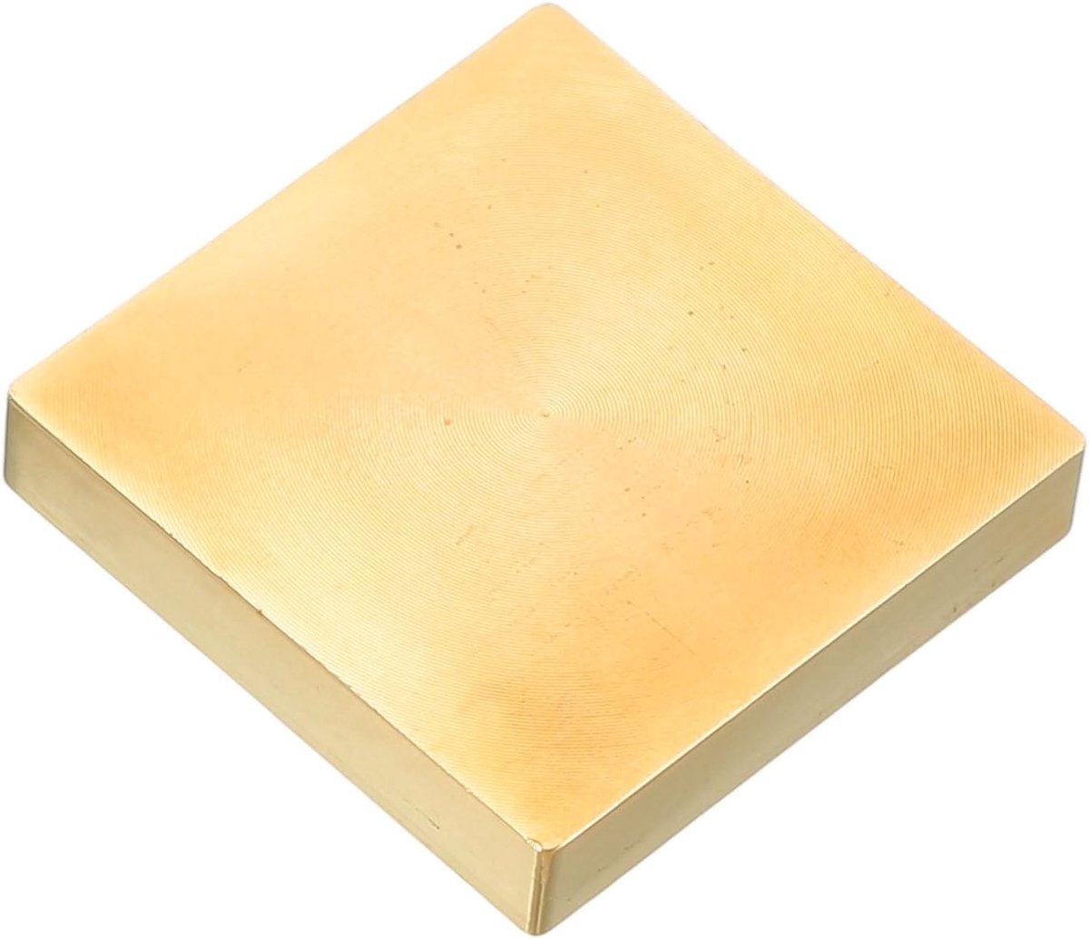 1 "Blanco Wax Seal Stempel Hoofd, Vierkante Messing Zegellak Stempel Hoofden Voor Diy Kaart Maken Envelop Afdichting Bruiloft Uitnodiging Crafting, Gold Tone