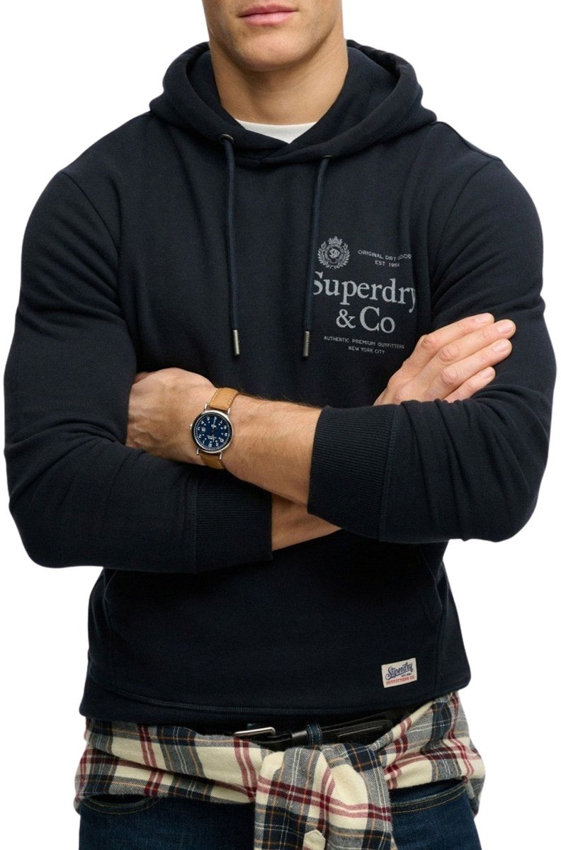 Superdry 1954 Company Relaxed Hoodie Heren Blauw