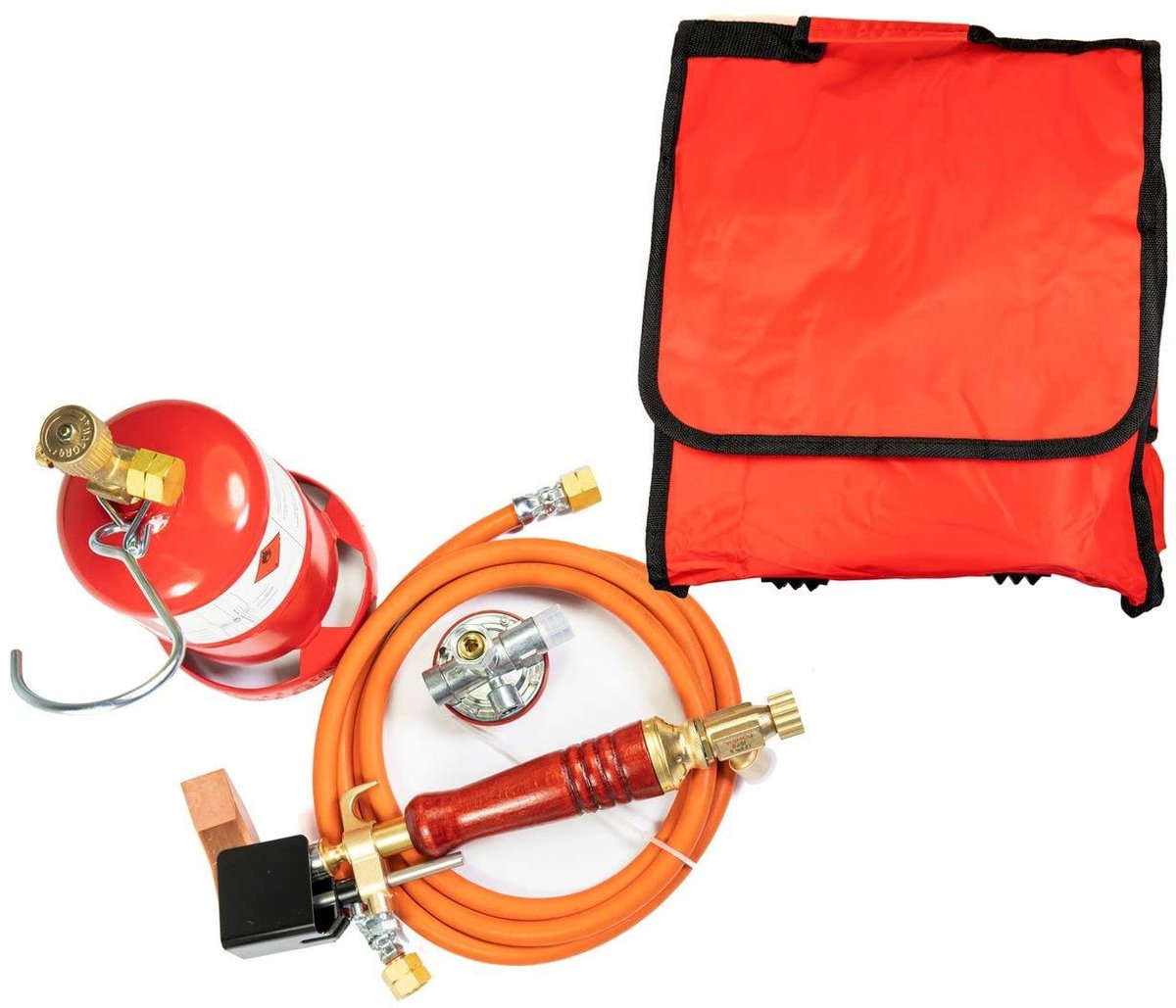 Soldeerset compleet - Gasbrander set - Zacht solderen - Ergonomische handgreep - 425 g inhoud - Niet gespecificeerd
