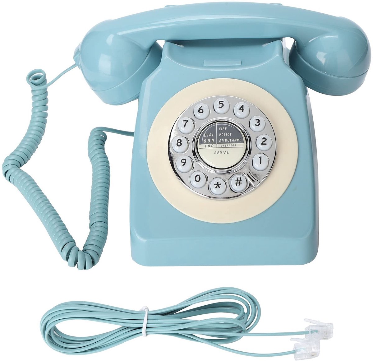 Omgoods - Retro Snoer Telefoon met Klassiek Ontwerp en Dubbele Gong