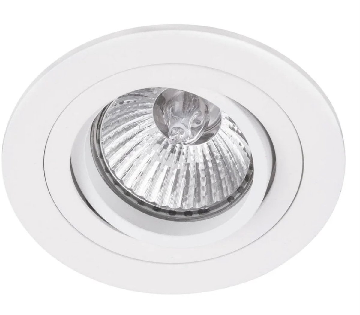 Inbouwarmatuur rond wit
