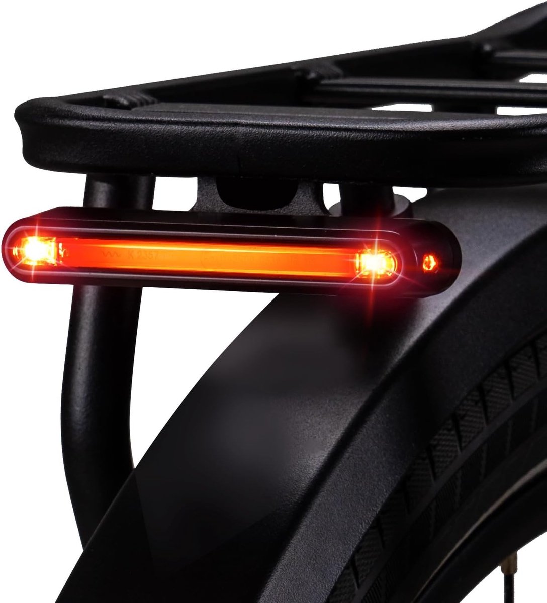 Hondenmand fiets bagagedrager - Rood - LED Fietsachterlicht 220° Zichtbaar - Waterdicht ABS/PMMA - Voor E-bike Bagagedragers 50/80 mm