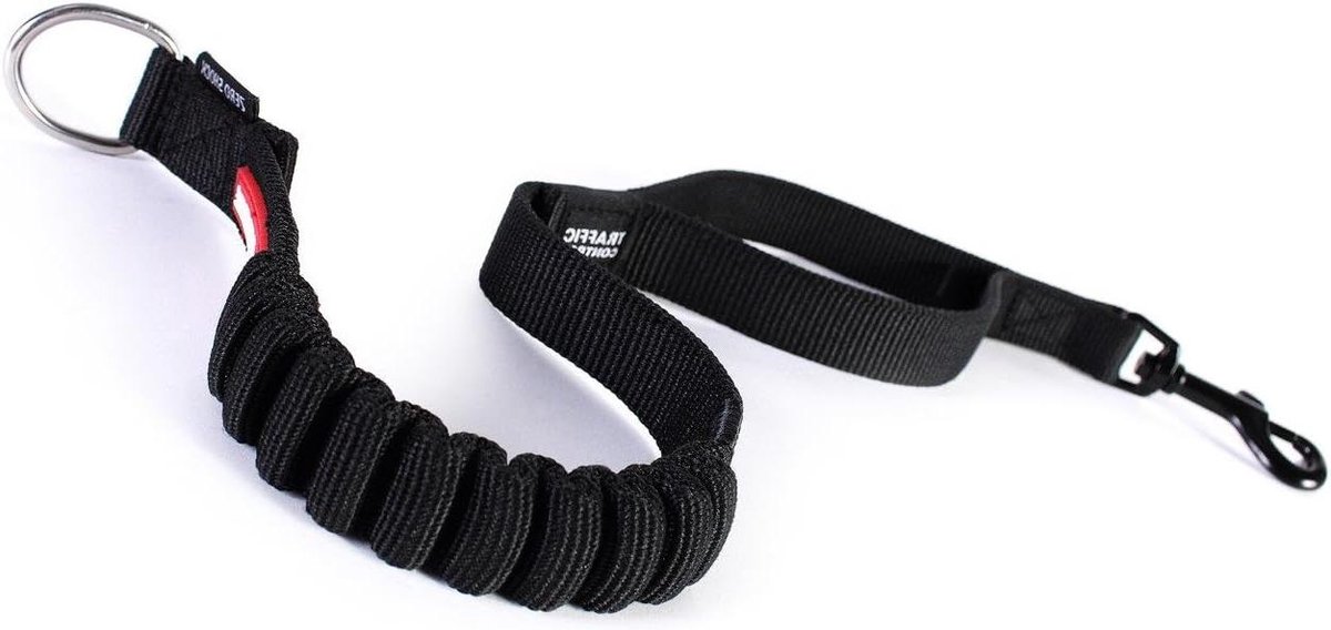 Hondenlijn Verlengstuk - Schokdempende Lijn - Comfortabel Wandelen - Geïntegreerde Schokabsorptie - 61 cm - Zwart