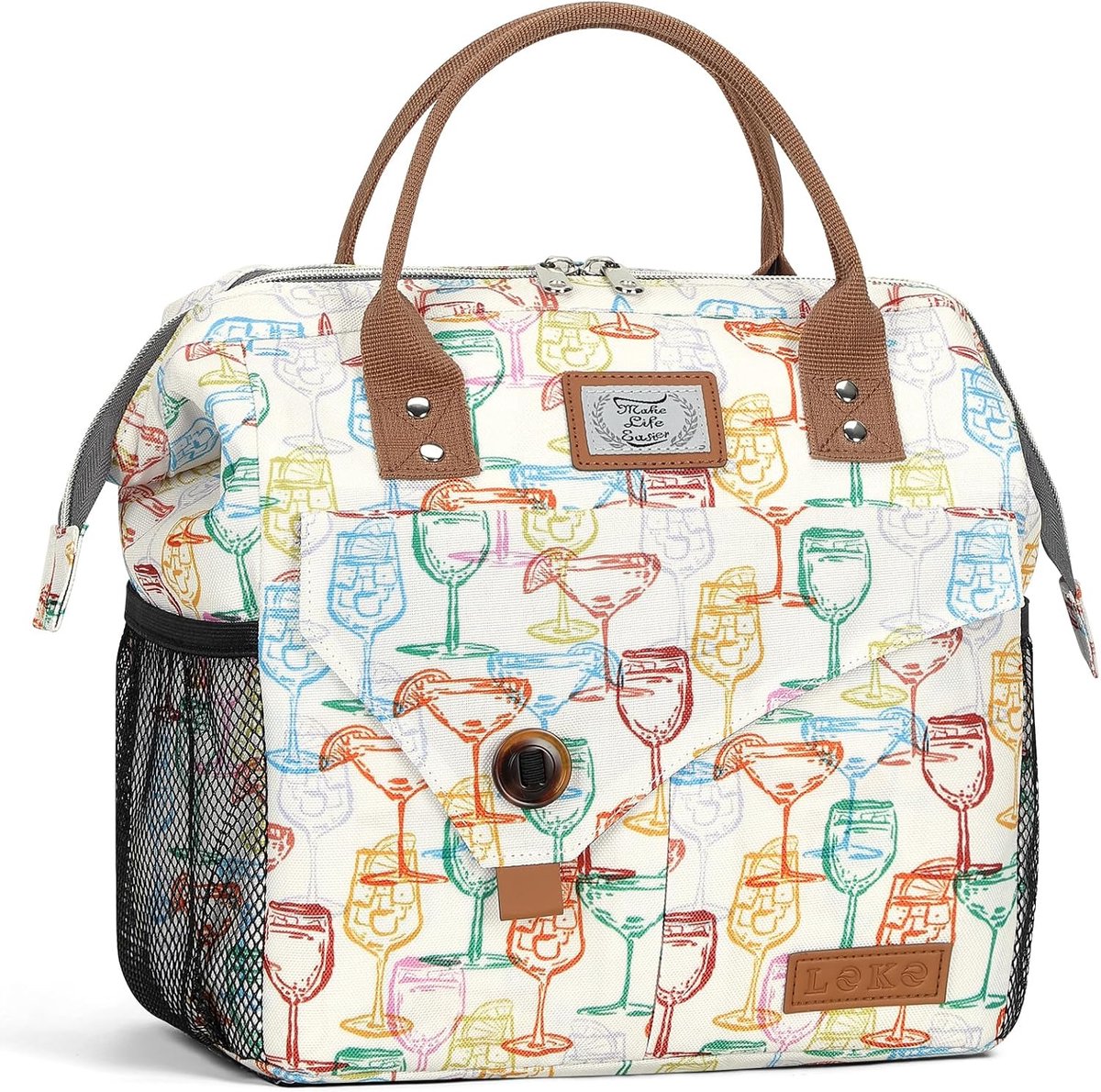 Koeltas - lunchtas voor dames - 10 liter - kleine koeltas - isolatietas - lunchtas voor onderweg - werk - picknick - outdoor